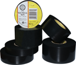 Electro-Tape 1-1/2" (38mm) x 66 ft 7mil Premium Black Vinyl Electrical Tape 32/CS