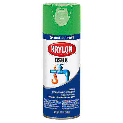 Krylon® OSHA Paint Safety Green 12 oz. 6/CS