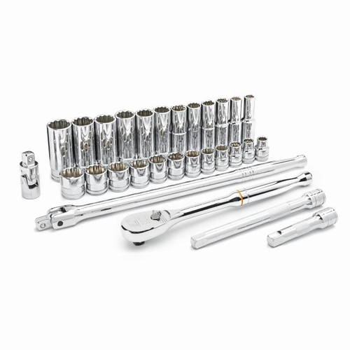 SET SKT 29PC 3/8DR 12PT MET