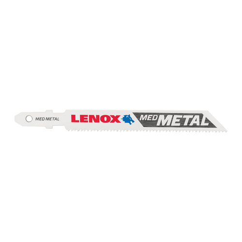 LENOX T-Shank Medium Metal Cutting Jig Saw Blade, 3 5/8" X 3/8" 18 TPi, 3 Pack