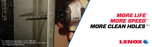 LENOX Step Drill Bit, 1/8 To 1/2 Inch