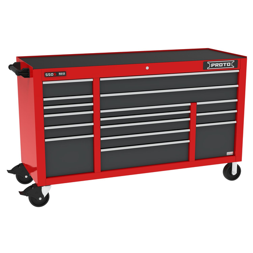 PWR WRKSTN 67 IN 17 DWR RED/GREY