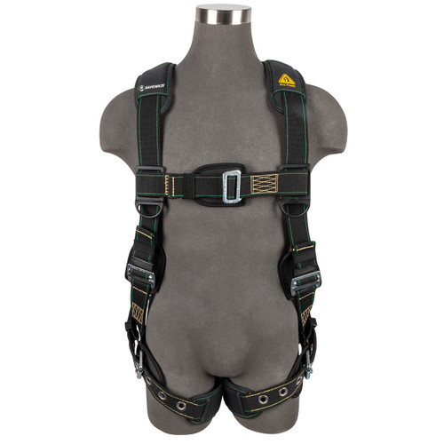 SAFEWAZE Arc Flash Full Body Harness: 1D, MB Chest, TB Legs (XS)