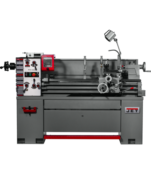 EVS-1440 Electronic Variable Speed lathe with Acu_rite 203 DRO, Taper Attachment & Collet Closer,3HP