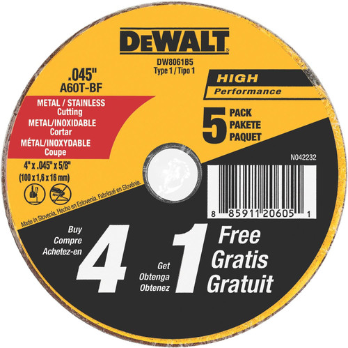 DEWALT Cutting Wheel, All Purpose, 4-Inch