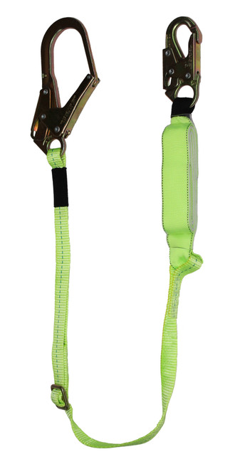 SafeWaze PRO 4'-6 Adjustable Energy Absorbing Lanyard: Rebar Hook