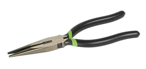 GREENLEE 7" Long Nose Pliers/Side-Cutting (Dipped Grip Pliers)
