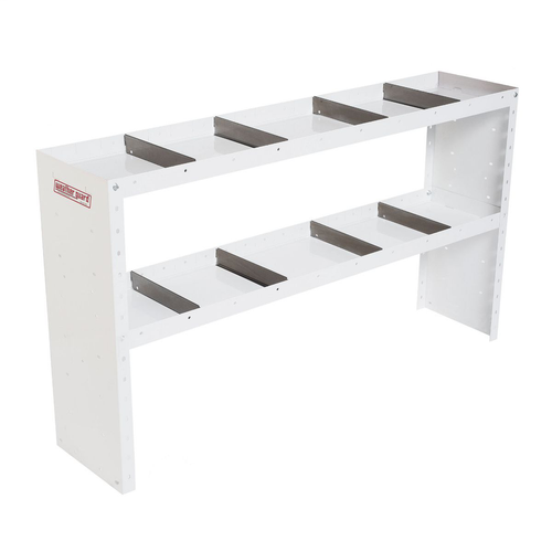 Heavy Duty Adjustable 2 Shelf Unit, 60 in x 34 in x 13-1/2 in