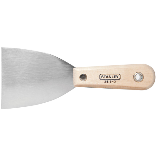STANLEY® WOOD HANDLE STIFF SCRAPER KNIFE - 3"