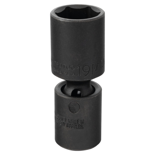 Proto® 3/8" Drive Deep Universal Impact Socket 19 mm - 6 Point 1/ea
