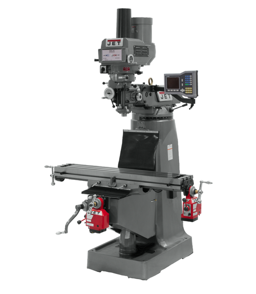JTM-4VS-1 Mill With ACU-RITE 203 DRO With X and Y-Axis Powerfeeds and Power Draw Bar