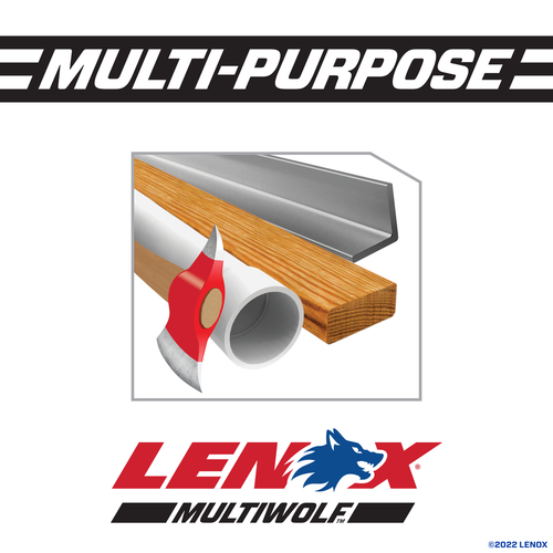 LENOX General Purpose Reciprocating Saw Blade With Power Blast Technology, Bi-Metal, 6-Inch, 10/14 TPi, 25/Pk,
