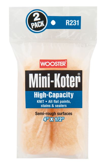 Wooster 4" Mini-Koter knit 1/2" 2pk