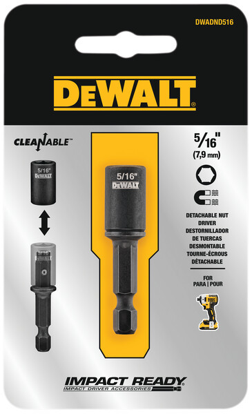 DEWALT Nut Driver, Detachable, 5/16-Inch
