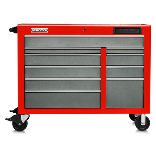 PROTO 50In Power Wkstn-Safety Red & Gray