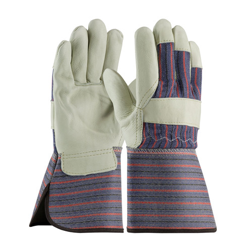 PIP® 87-1663  Leather Palm Gloves, Size S, Blue