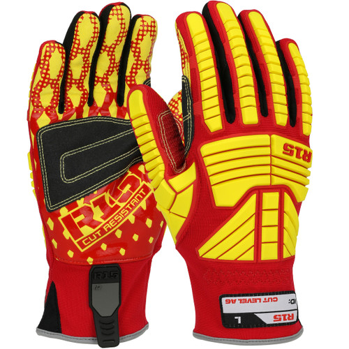 R15™ 87015  Hi Performance Glove, Size M, Red, ANSI A6