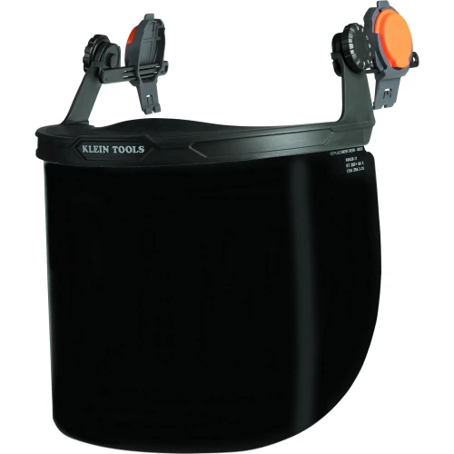 Face Shield, Full Brim Hard Hat, Gray Tint