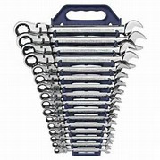 16 Pc. Flex Combination Ratcheting Wrench Set Metric