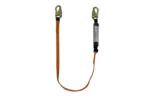 SafeWaze V-Line 6' Energy Absorbing Lanyard: Snap Hooks