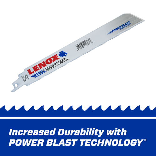 LENOX Lazer Osb9118R Bi-Metal Reciprocating Saw Blades, 9-Inch, 18 TPi, 50/Pk