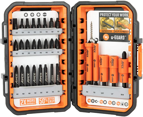 AUGSET-38 Apex 38 Piece u-GUARD Impact Rated Fastening Set