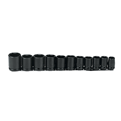Proto® 1/2" Drive 11 Piece Impact Socket Set - 6 Point 1/ea
