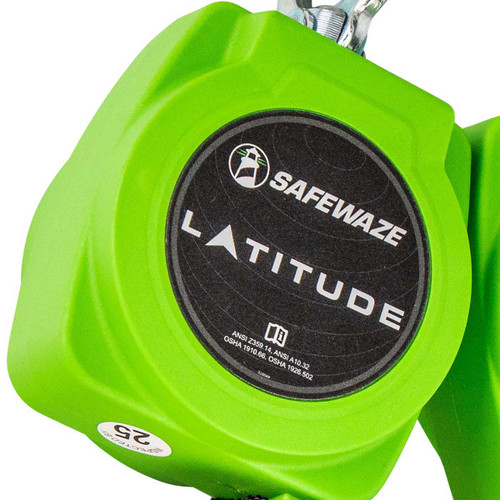 SafeWaze Latitude 6' Dual Web SRL: 1014 BWB, Alu Snap Hooks