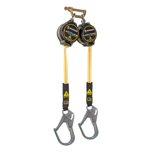 SafeWaze Latitude Pro Arc Flash 7' Dual Web SRL: 9012 BWB, Rebar Hooks