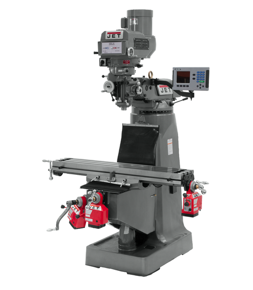JTM-4VS Mill With ACU-RITE 203 DRO With X, Y and Z-Axis Powerfeeds