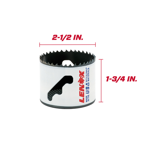 LENOX Bi-Metal Speed Slot 2-1/2 In. Dia. Hole Saw