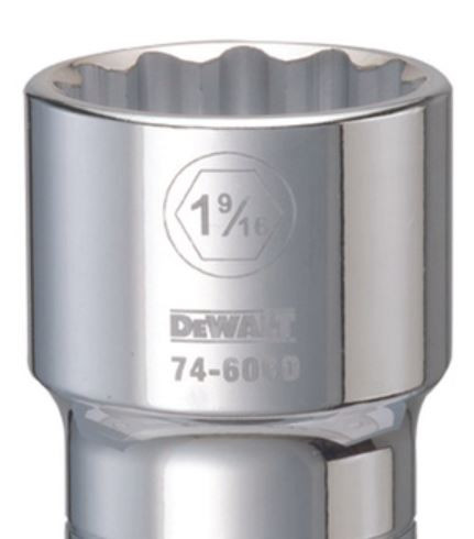 DEWALT Dwmt 12Pt 3/4In Dr Skt 1-9/16 SAE