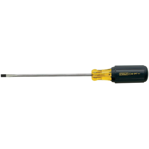 STANLEY®  VINYL GRIP CABINET SLOTTED TIP SCREWDRIVER 3/16" X 6"