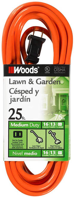 Woods CORD SET, 16/2 25' SJTW ORANGE
