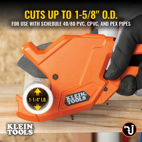 1-1/4-Inch Precision Ratcheting PVC Pipe Cutter
