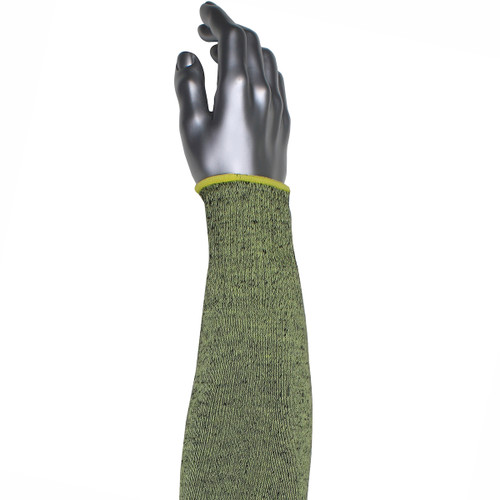 Kut Gard® S10ATAFR/5HA-ES6  Cut Resistant Sleeve, Size 22", Green, ANSI A5