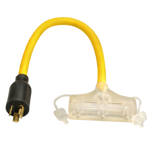 Southwire GENCORD, 12/3 STW 2' L5-20P/5-15R LE  6/BX