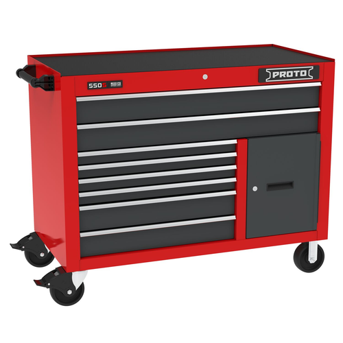 WRKSTATION 50 IN 8 DWR RED/GREY (P/N J555041B-8SG-1S)