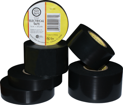 Electro-Tape 1" (25 mm)       x  108 ft 7.5mil  Vinyl Electrical Tape Black 48/CS