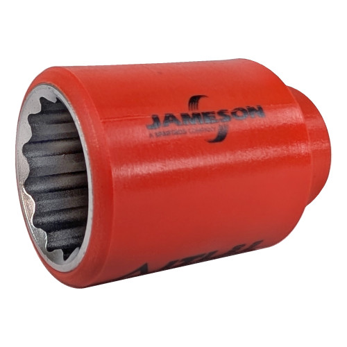 Jameson 1000V Insulated Socket, 1/2" drive x 25mm