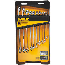 DEWALT 10 Piece Combination Metric Wrench Set