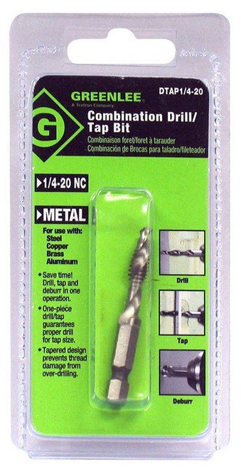 GREENLEE Drill/Tap 1/4-20