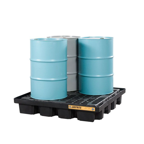 4 Drum Low Line Pallet for 4-Drum DrumShed™, EcoPolyBlend™, Black - 28673