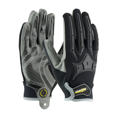 PIP MAXIMUM SAFETY BRICKYARD, SYNTHETIC LEATHER PALM W/ TPR REINFORCEMENTS Size L 72PR/Case