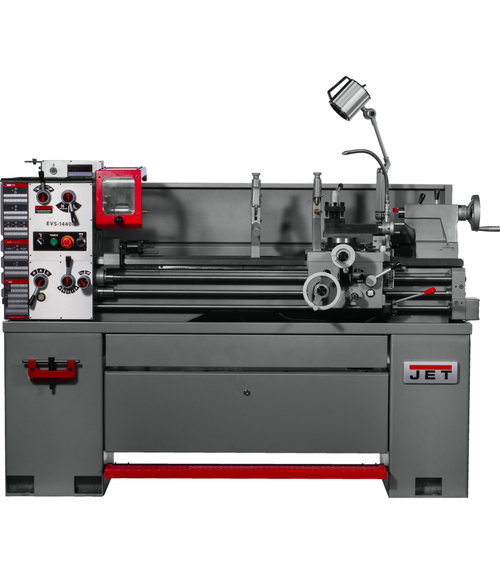 EVS-1440 Electronic Variable Speed lathe with Acu-Rite 203 DRO and Taper Attachment, 3HP