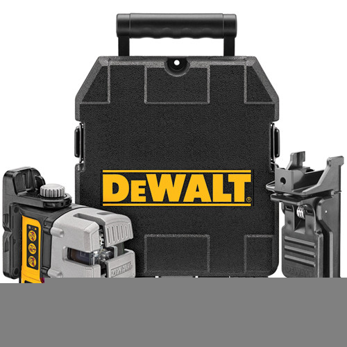 DEWALT Line Laser, Self-Leveling, Red, 3-Beam