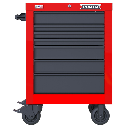 PROTO 27 In 7 Drawer Roller Red Gray