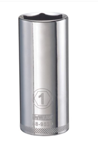 DEWALT 6 Point 1/2" Drive Deep Socket 1" SAE