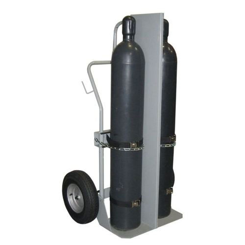 Double Cylinder Hand Truck With Firewall, 16" Pneumatic Wheels - 35040