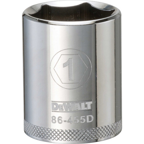 DEWALT 6 Point 1/2" Drive Socket 1" SAE